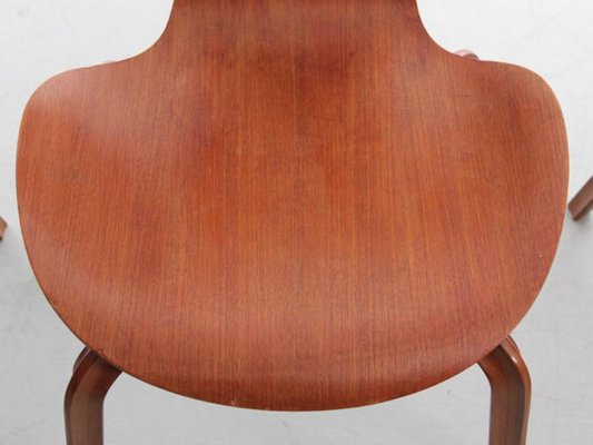 Grand Prix Chairs in Teak by Arne Jacobsen for Fritz Hansen