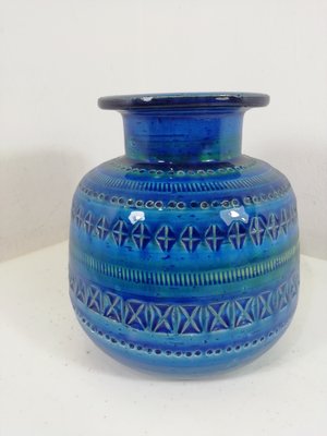 FLAVIA MONTELUPO 青い陶器のピッチャー Italy（VINTAGE FLAVIA