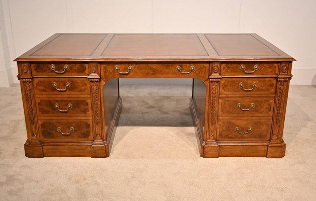 Antique partners desk for sale discount