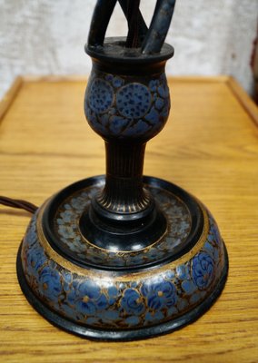 Antique Brass Candy Drop Roller Lamp