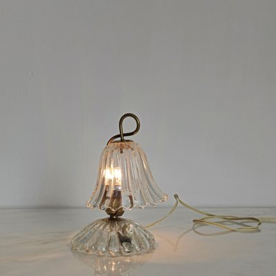 Table lamp in Murano Glass and Brass from Barovier Toso Italy