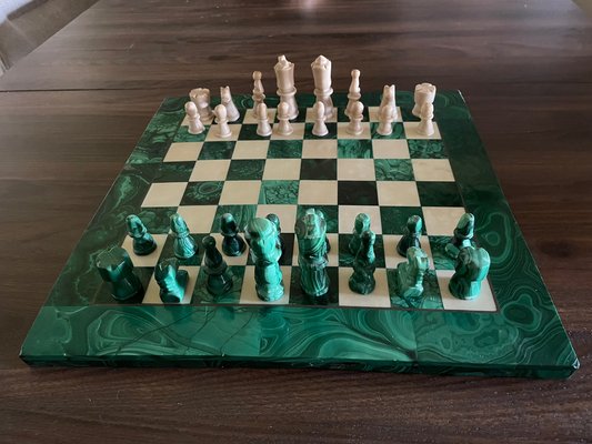 Faux Marble Chess Board 33-piece Set