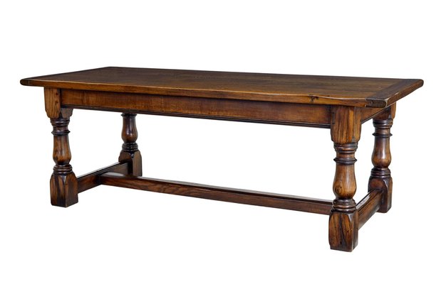 English Oak Refectory Dining Table 1990s for sale at Pamono