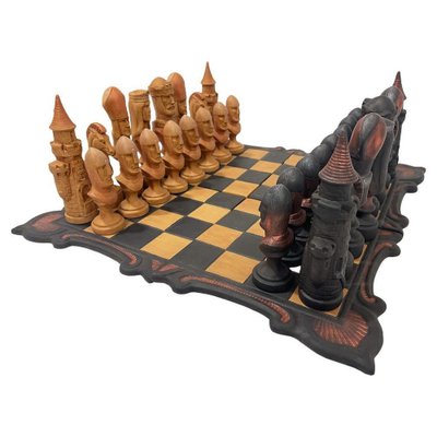 4-way Chess Set 4-player Chess Board Games Medieval Chess Set With