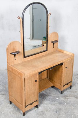 Dutch Art Deco Dressing Table With Mirror 1930s For At Pamono Dutch Art Deco Dressing Table With Mirror 1930s 2