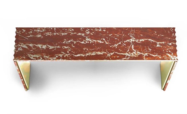 Marble waterfall console table deals