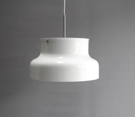 Mid Century White Bumling Pendant By Anders Pehrson For Ateljé Mid Century White Bumling Pendant By Anders Pehrson For Ateljé Lyktan 1