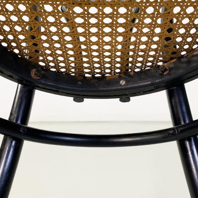 Ensemble De Chaises De Salle à Manger En Plexiglas Lucite Avec Assise En Cuir 1970