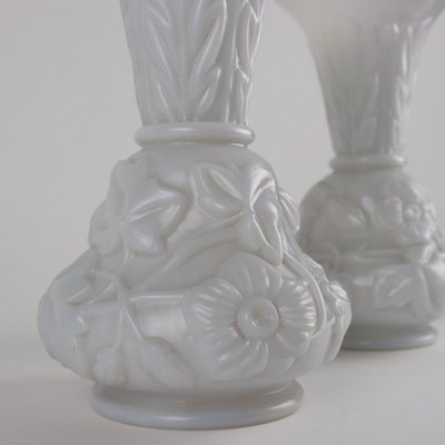 Antique Glass Vase セット Antique-English-Stevens-