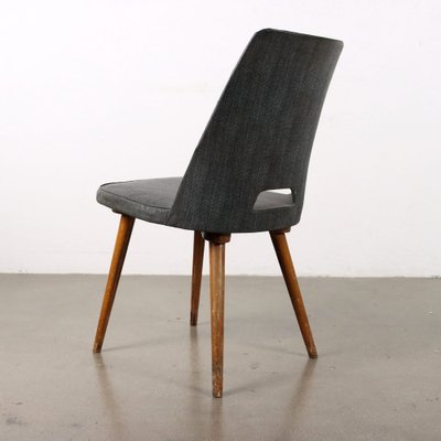 Beech Chair in Leatherette Upholstery with Foam Padding 1950s 1960s for sale at Pamono