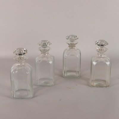 Vintage Liquor Box with Glass Decanters, Early 19th Century, Set