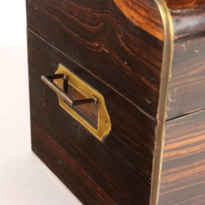 Vintage Liquor Box with Glass Decanters, Early 19th Century, Set