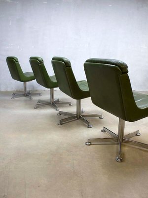 verde da oliva Sedia pelle vintage in ufficio PTkuXiOZ