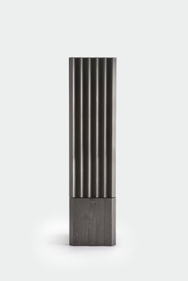 Column in Satin Black Wood, 1980s for sale at Pamono
