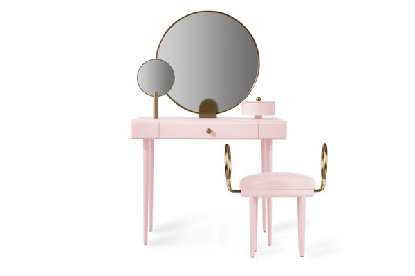 Scrivania Selavy Vanity con sgabello di Thomas Dariel, set di in - Main Image