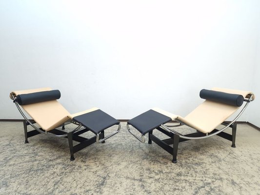 Louis Vuitton LC4 Lounge Chairs by Charlotte Perriand for Cassina, 2014,  Set of 2 for sale at Pamono