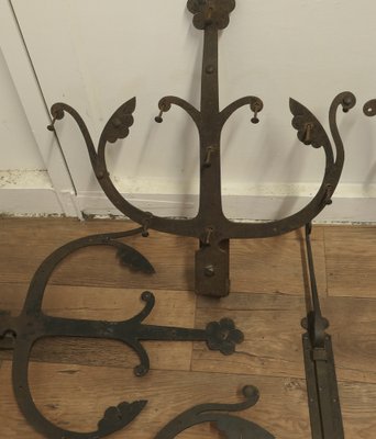 Early 19th Century Double Castle Door Hinges, Set of 11 for sale