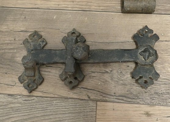 Early 19th Century Double Castle Door Hinges, Set of 11 for sale