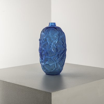 Ronces Vase in Glass by René Lalique, 1920s for sale at Pamono