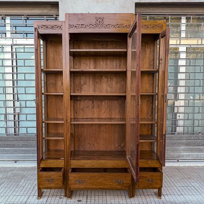 Solid sale walnut bookcase