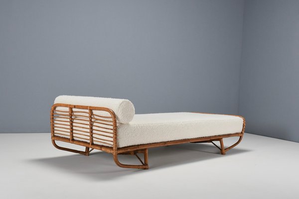 Tagesbett aus Bambus & Rattan in Boucl, Italien, 1960er bei Pamono kaufen