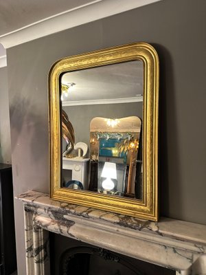 Louis Philippe Gold Gilt Mirror by Auxerre Paris, 1870 for sale at Pamono