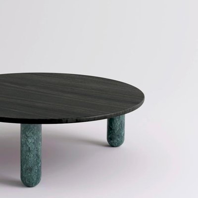 Round green marble coffee table deals