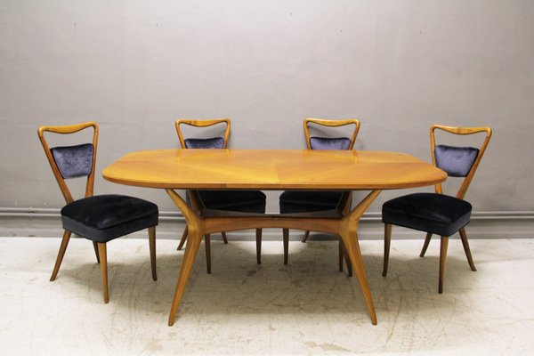 Sculptural X Back Dining Set 1940s For At Pamono Sculptural X Back Dining Set 1940s 1