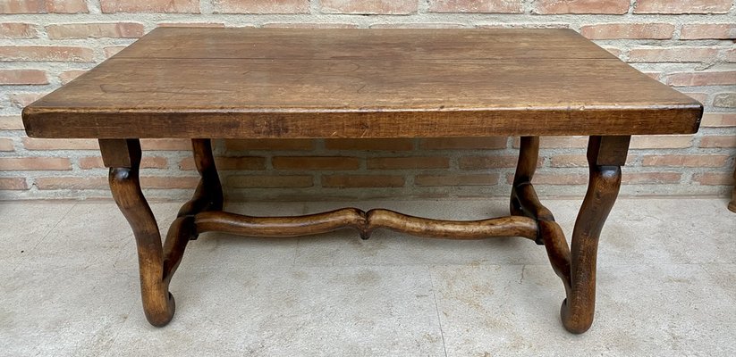 Early 20th Century French Country Oak Side Table 1940s for sale