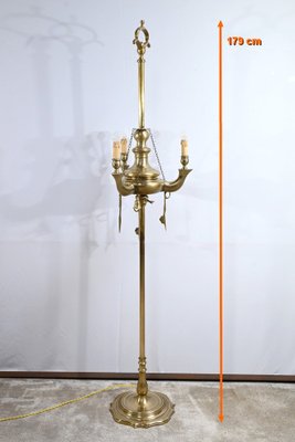 Gilt Bronze Floor Lamp Late 19th Century for sale at Pamono