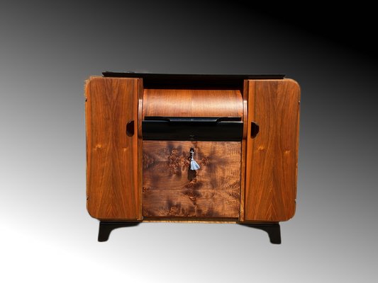Vintage Art Deco Record or Drink Cabinet by Jindrich Halabala for