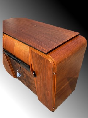 Vintage Art Deco Record or Drink Cabinet by Jindrich Halabala for