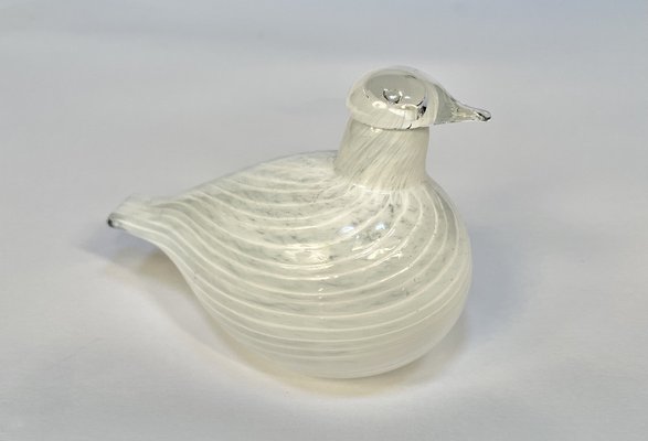 Small Riekko Bird Figurine in Mouth-Blown Art Glass by Oiva Toikka