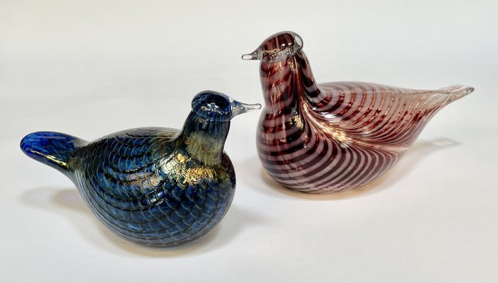工芸品  bird oiva toikka PALE MALE 2007 Oiva Toikka for Iittala Limited Edition Pale Male Large