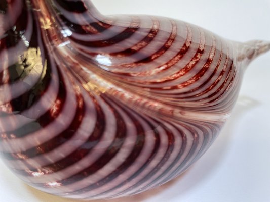 Glass Art Mouth-Blown Bird Figure by Oiva Toikka for Iittala