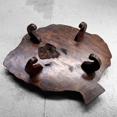 Yakusugi Burl Wood Plant Stand, Japan, 1950s for sale at Pamono