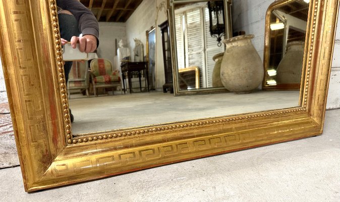Antique Louis Philippe Full Length Mirror Giltwood France Late 