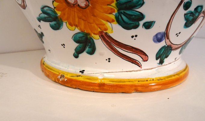 Italian Vase Majolica Ceramic from Proffessor Alfredo Santarelli