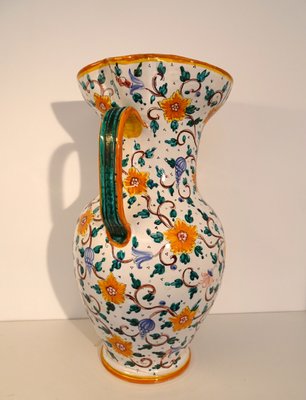 Italian Vase Majolica Ceramic from Proffessor Alfredo Santarelli