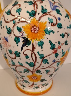 Italian Vase Majolica Ceramic from Proffessor Alfredo Santarelli