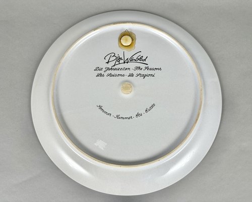 Bjorn Wiinblad ニーモレ窯ヴィンテージ　 真夏の夜の夢プレート Four Seasons Summer Plate by Bjorn Wiinblad for Rosenthal Studio