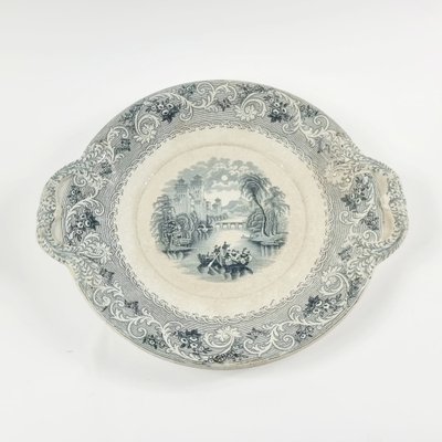 Großer viktorianischer Servierteller aus dem späten 19. Jh. mit Rheinmuster, England bei Pamono kaufen