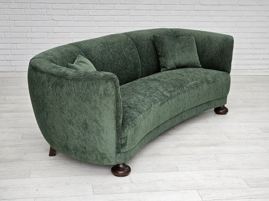 Vintage Divani Verdi Velluto Large Vintage Green Velvet Element