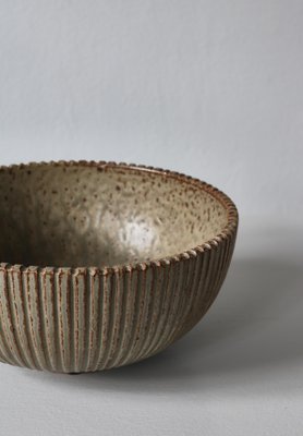 Arne Bang Cream Colored Round Stoneware Bowl Arne Bang Cream Colored Round Stoneware Bowl