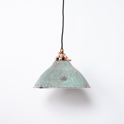Painting Verdigris on a Shiny Brass Light Fixture - In My Own Style