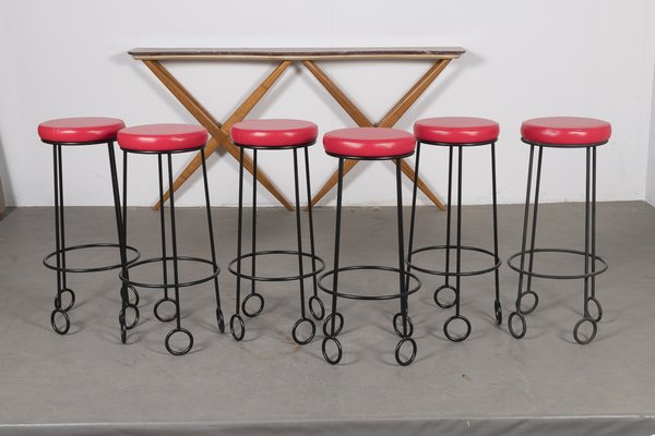 Red stools for sale hotsell
