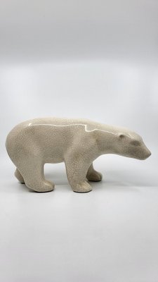 Art Deco Polar Bear in Ceramic from LV Ceram, 1930s for sale at Pamono