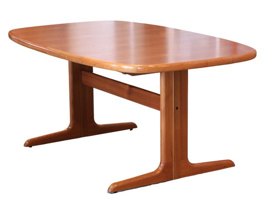 Danish Oval Dining Table in Teak from Skovby M belfabrik 1960s