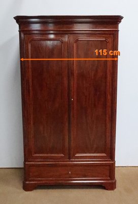 Narrow Mahogany Wardrobe for sale at Pamono