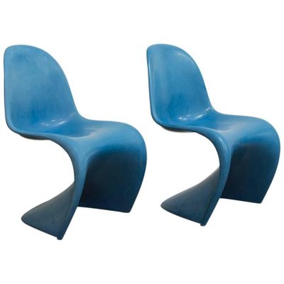 Panton chair blue sales